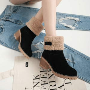FALTBARE STIEFELETTEN AUS SCHAFWOLLE