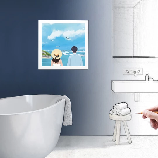 Zusammenklappbare Badezimmer-Wandaufbewahrungskiste