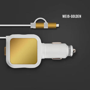 2-in-1-Autoladegerät mit skalierbarem Ladekabel