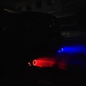 Autoauspufföffnung-umbaute LED-Licht