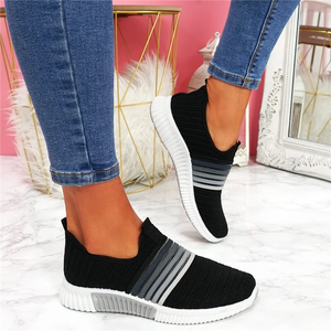 Lässige Flache Boden Damen Regenbogen Sportschuhe