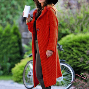 🔥Übergroße Strickjacke mit Kapuze
