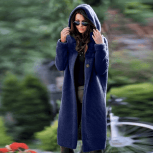 🔥Übergroße Strickjacke mit Kapuze