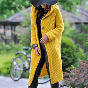 🔥Übergroße Strickjacke mit Kapuze