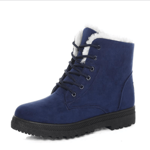 Winter Warme Damen Stiefel aus Wolle