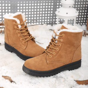 Winter Warme Damen Stiefel aus Wolle