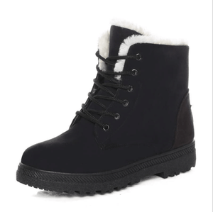 Winter Warme Damen Stiefel aus Wolle