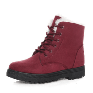 Winter Warme Damen Stiefel aus Wolle
