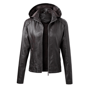 Damen Lederjacke Mit Kuscheligem Innenfutter