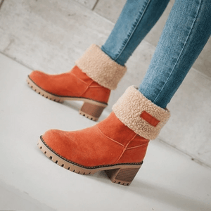 FALTBARE STIEFELETTEN AUS SCHAFWOLLE