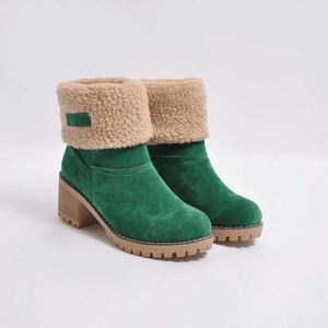FALTBARE STIEFELETTEN AUS SCHAFWOLLE