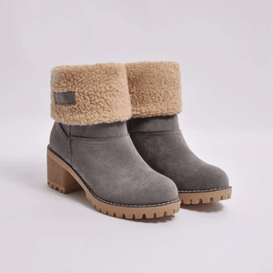 FALTBARE STIEFELETTEN AUS SCHAFWOLLE
