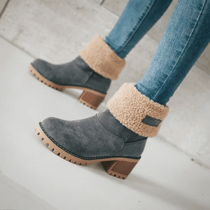 FALTBARE STIEFELETTEN AUS SCHAFWOLLE