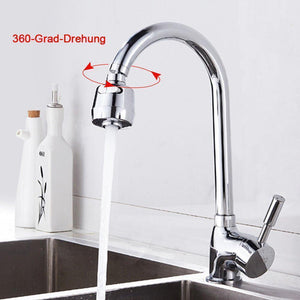 360 Grad drehbar Anschluss Düse für Wasserhahn, ABS/Metall