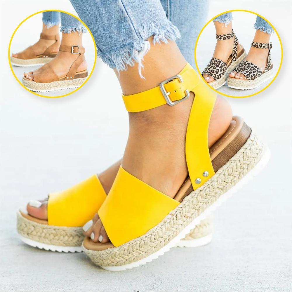 2020 Neu Leopard Hanfsandalen