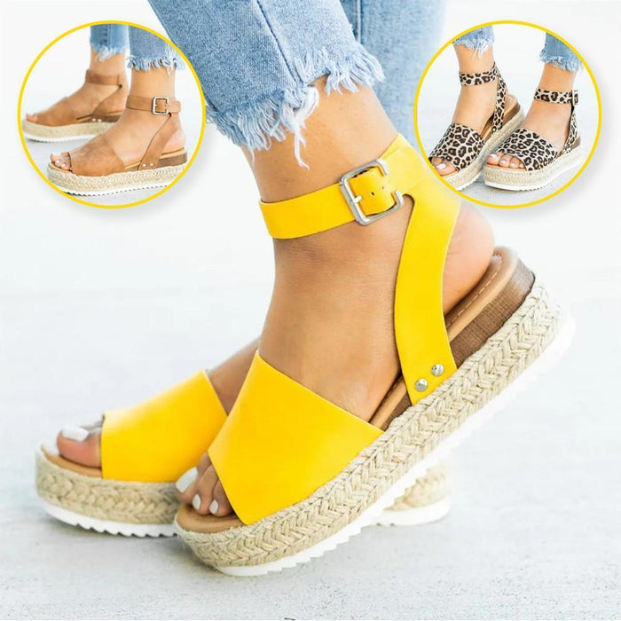 2020 Neu Leopard Hanfsandalen