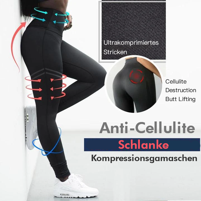 Anti-Cellulite schlanke Kompressionsgamaschen