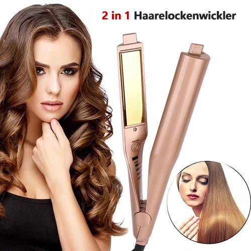 2 in 1 Haarelockenwickler & Haarglättung