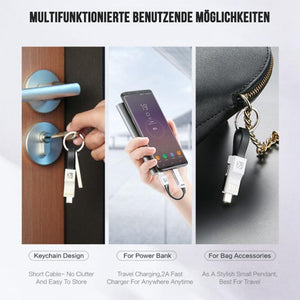 3 in1 USB Schlüsselkabel（Kauf 2 Versandkostenlos！）