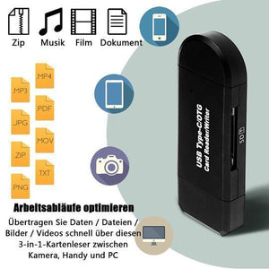 3 in 1 OTG-Kartenleser