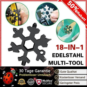 18-in-1 Edelstahl Schneeflocken Multi-tool