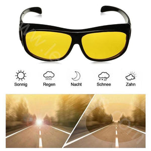 Gelbe Anti-Glanz Nachtfahrbrille