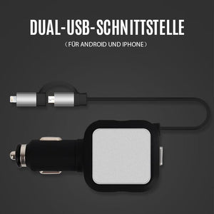 2-in-1-Autoladegerät mit skalierbarem Ladekabel