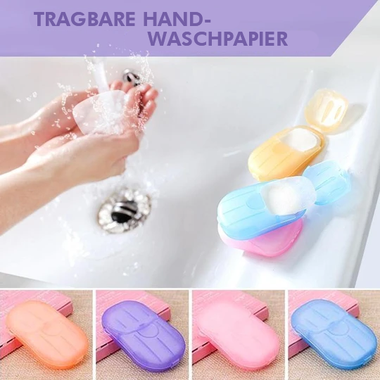 Tragbares Handwaschpapier 5 Boxes (100 Stück)