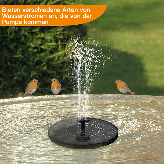 Solarbetriebener Brunnen