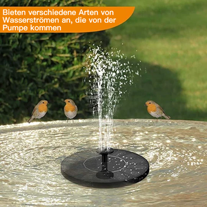 Solarbetriebener Brunnen