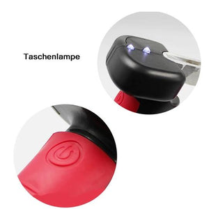 Autogriff als Taschenlampe und Nothammer