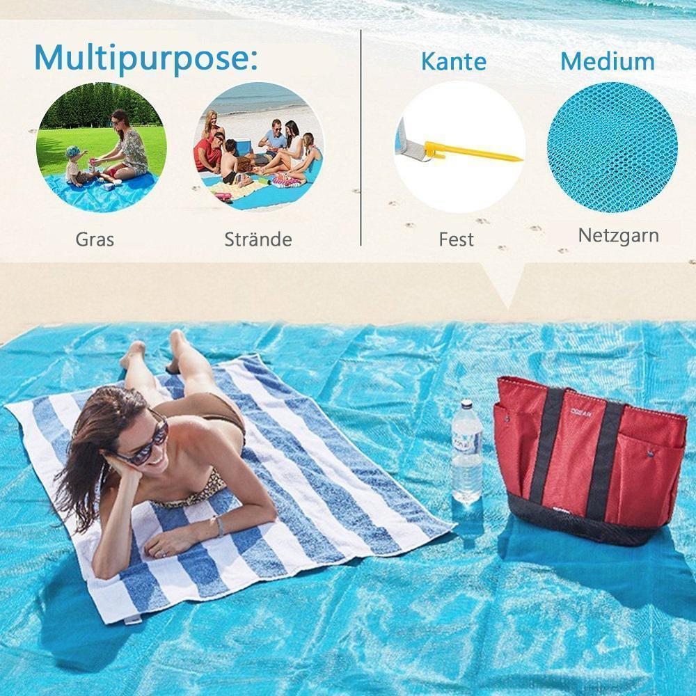 Faltbare Strand Matte Sand-Frei Matte