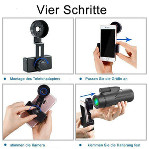 Monocular Telescope, 12x50 High Power wasserdichtes Fogproof
