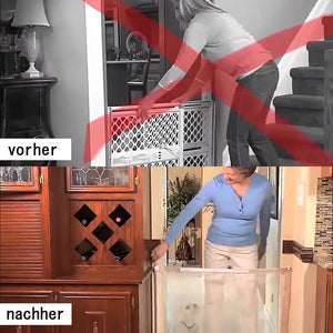 Faltendes Türschutzgitter für Hunde, schwarz
