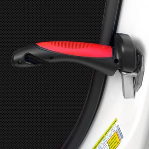 Autogriff als Taschenlampe und Nothammer