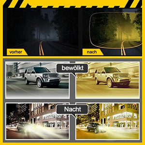 Gelbe Anti-Glanz Nachtfahrbrille
