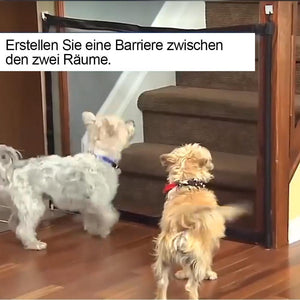 Faltendes Türschutzgitter für Hunde, schwarz