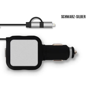 2-in-1-Autoladegerät mit skalierbarem Ladekabel