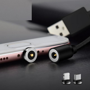 3-IN-1 magnetisches 360°-Kreis-Nylon-Gewebe-Schnellladekabel