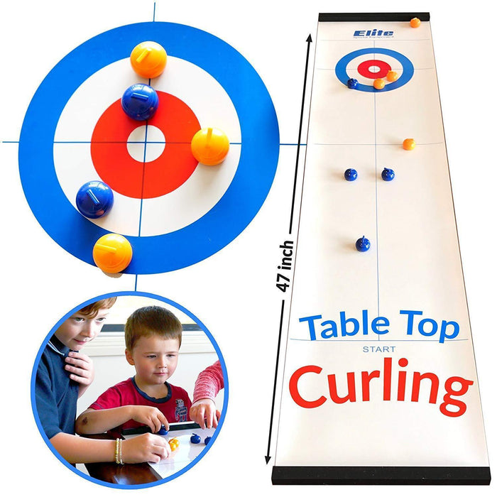 Tabletop Bulls Eye Curling Game™ (Original 2019 Version)
